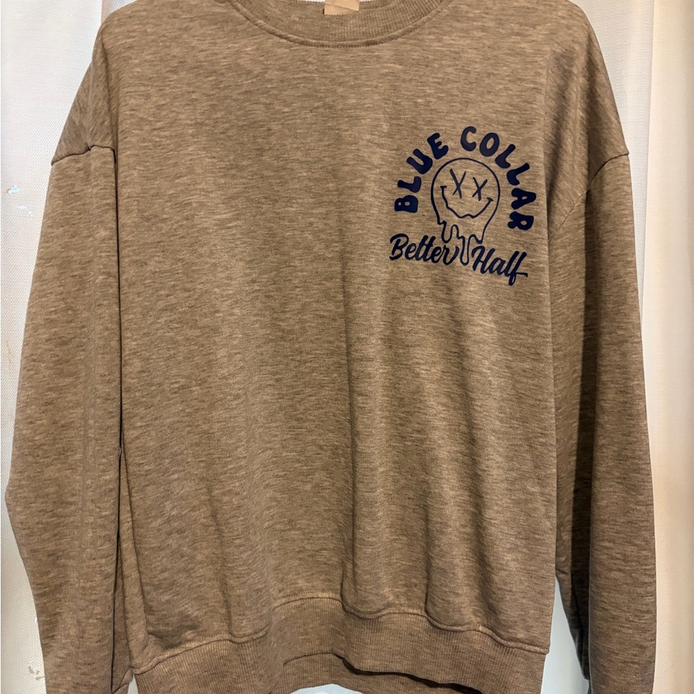 "Better Half" Gray Crewneck Sweatshirt